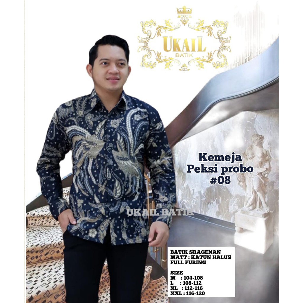 Jual PEKSI PROBO UKAIL KEMEJA BATIK PRIA SOLO LENGAN PANJANG PENDEK ...