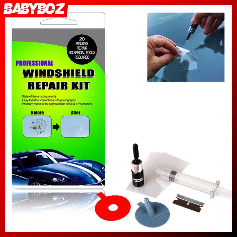 Jual BABYBOZ - Alat Reparasi Kaca Mobil Retak Windshield Repair Kit | Shopee Indonesia