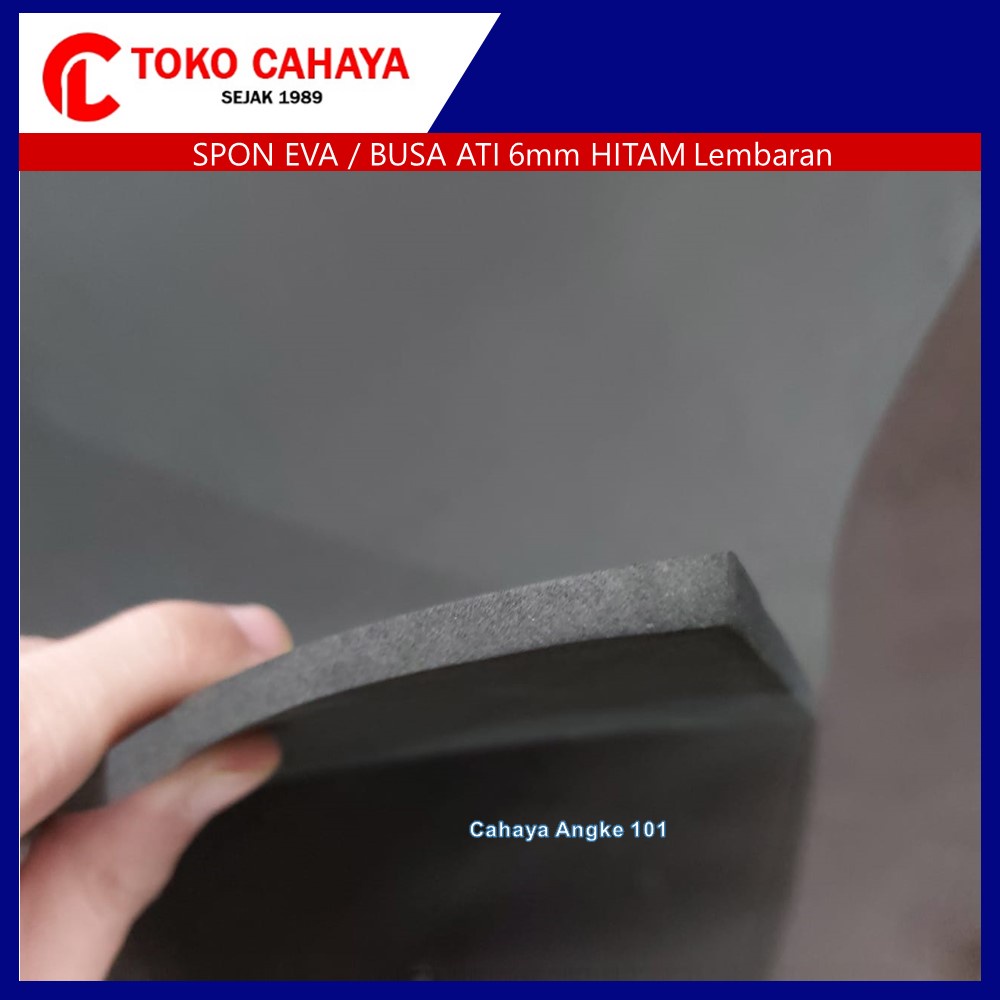 Jual Spon Eva Sponge Busa Ati Spon Karet 6mm Hitam Putih 120 x 210cm ...
