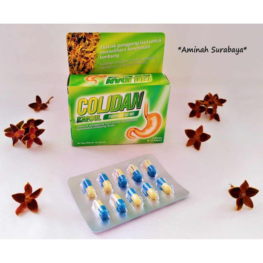Jual Colidan Fucoidan 50 Mg 1 Blister 10 Kapsul (Kesehatan Lambung ...