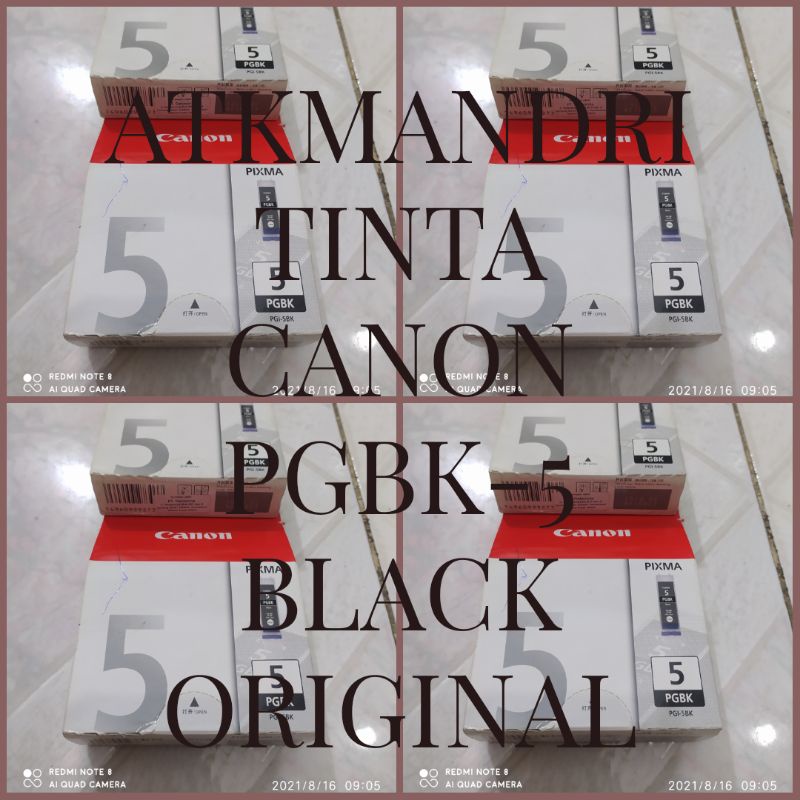 Jual TINTA CANON PGBK-5 BLACK ORIGINAL NEO | Shopee Indonesia