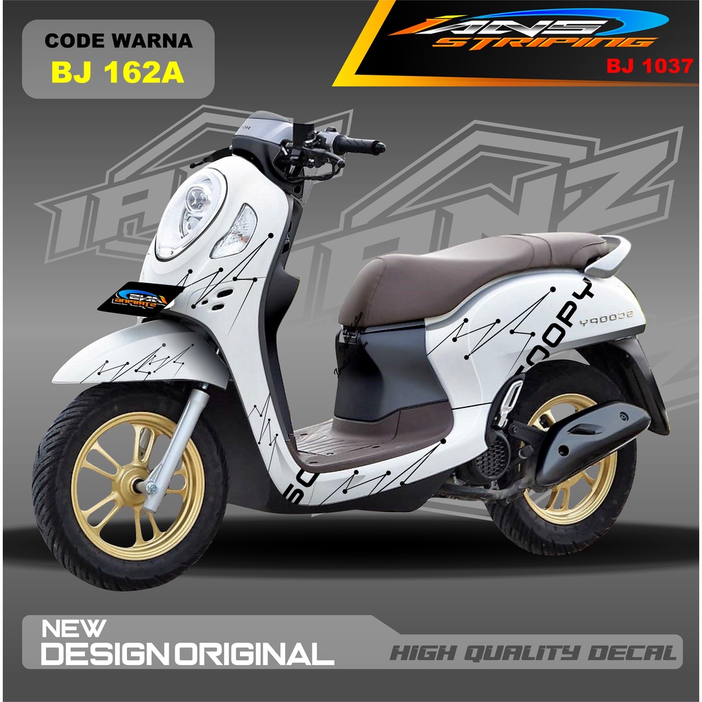 Jual DECAL STIKER SCOOPY FULL BODY BLOK MOTOR / STICKER DECAL HONDA ...