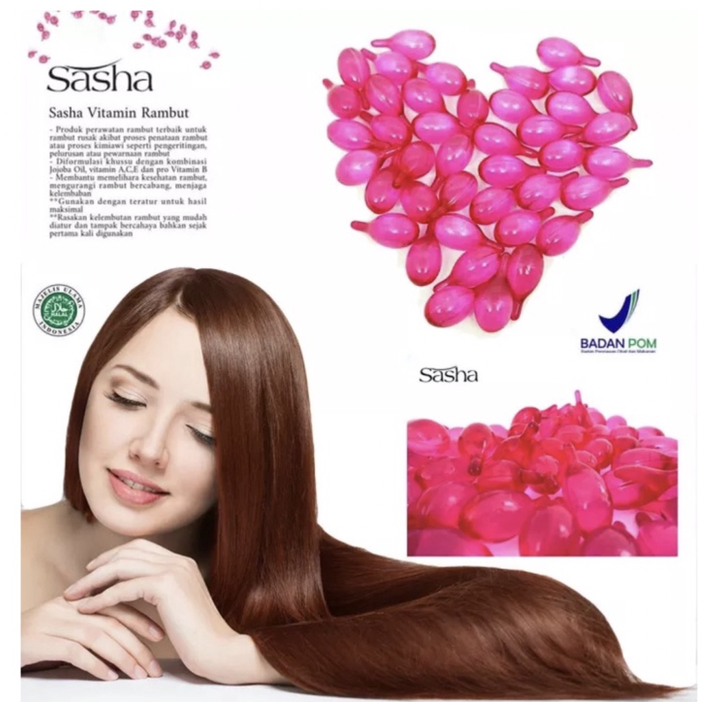 Jual SASHA HAIR VITAMIN VITAMIN RAMBUT Ecer / 1ea 1pc Shopee