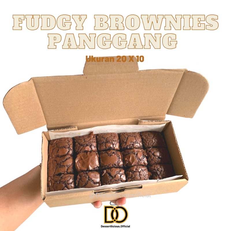 Jual [SURABAYA] FUDGY BROWNIES ORIGINAL 20x10 CM Shopee Indonesia