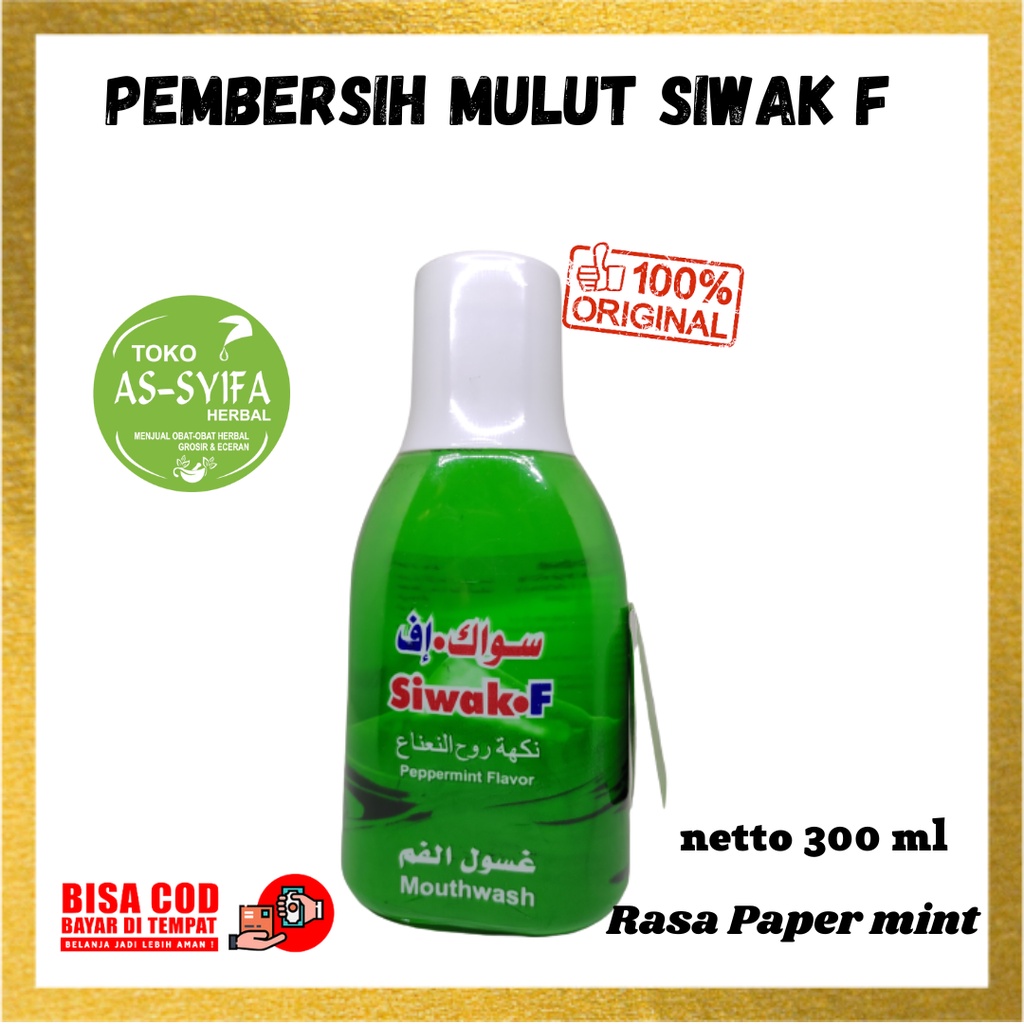 Jual Siwak F Mouthwash Pappermint Flavor Obat Kumur Herbal Gigi