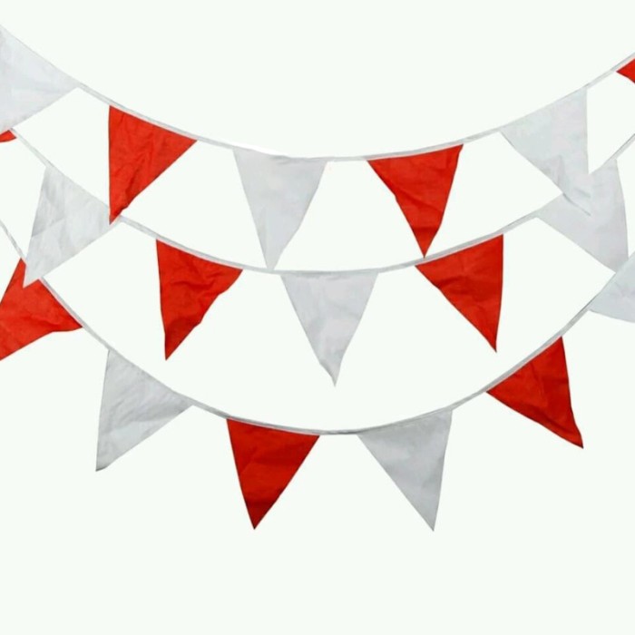 Jual Bunting Flag Bendera Hias Festival Hut Segitiga Merah Putih Shopee Indonesia 8964