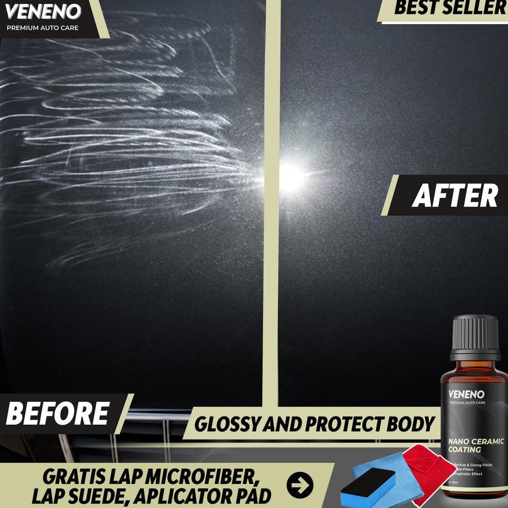 Jual Promo Veneno Nano Ceramic Coating - Efek Daun Talas Dan Ultra