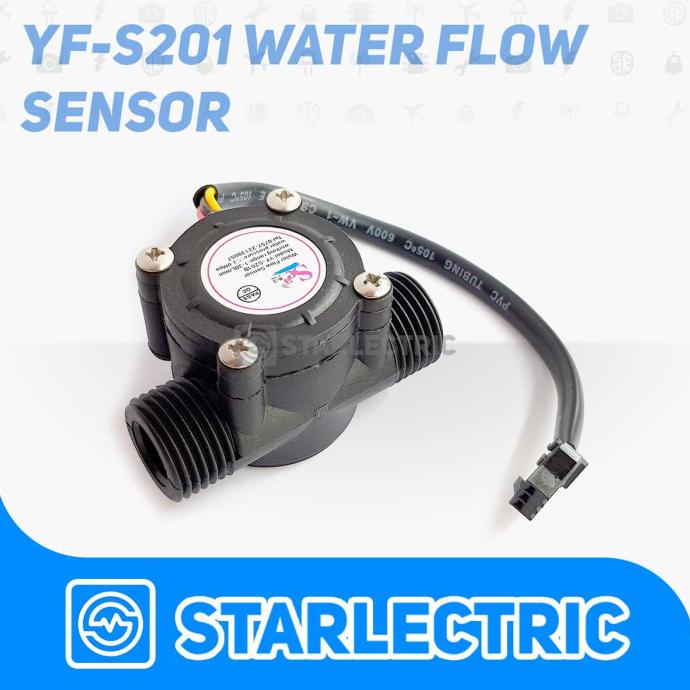 Jual Water Flow Sensor Flowmeter Hall Control Socket 1/2" Yf-S201 ...