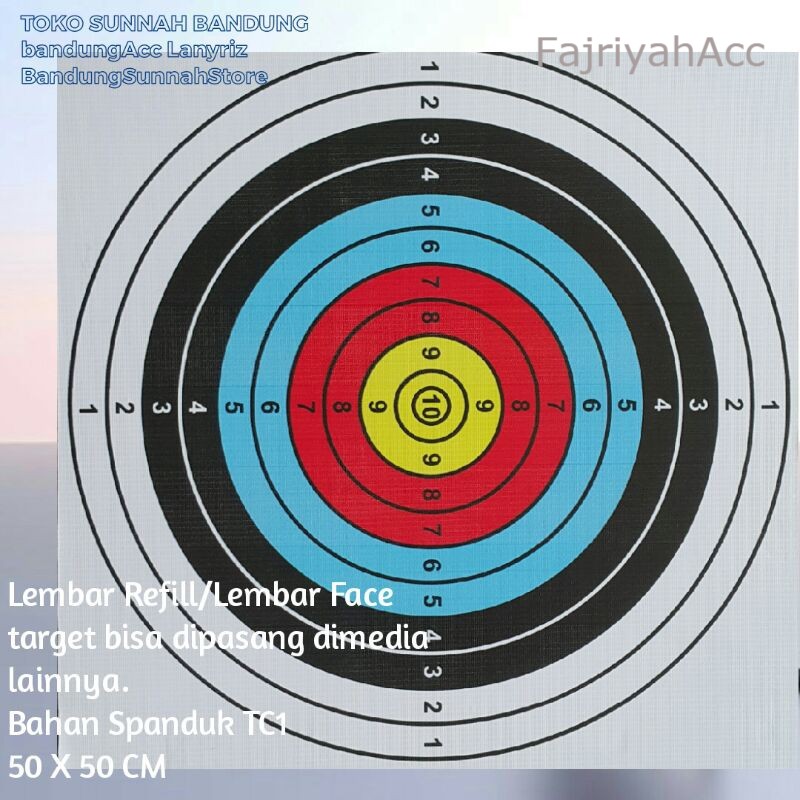 Jual COD Lembar Face Target sasaran target panahan | Shopee Indonesia