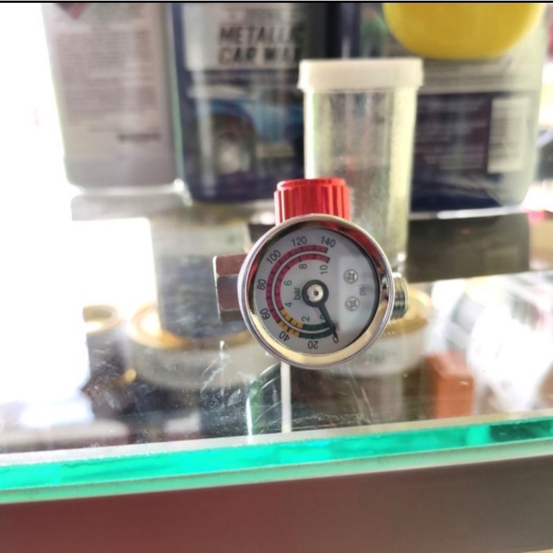 Jual regulator spray gun manometer penstabil tekanan angin | Shopee ...