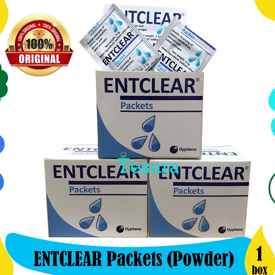 Jual ENTClear Packets Nasal Wash 1 Box - Powder Garam ENTClear | Shopee ...