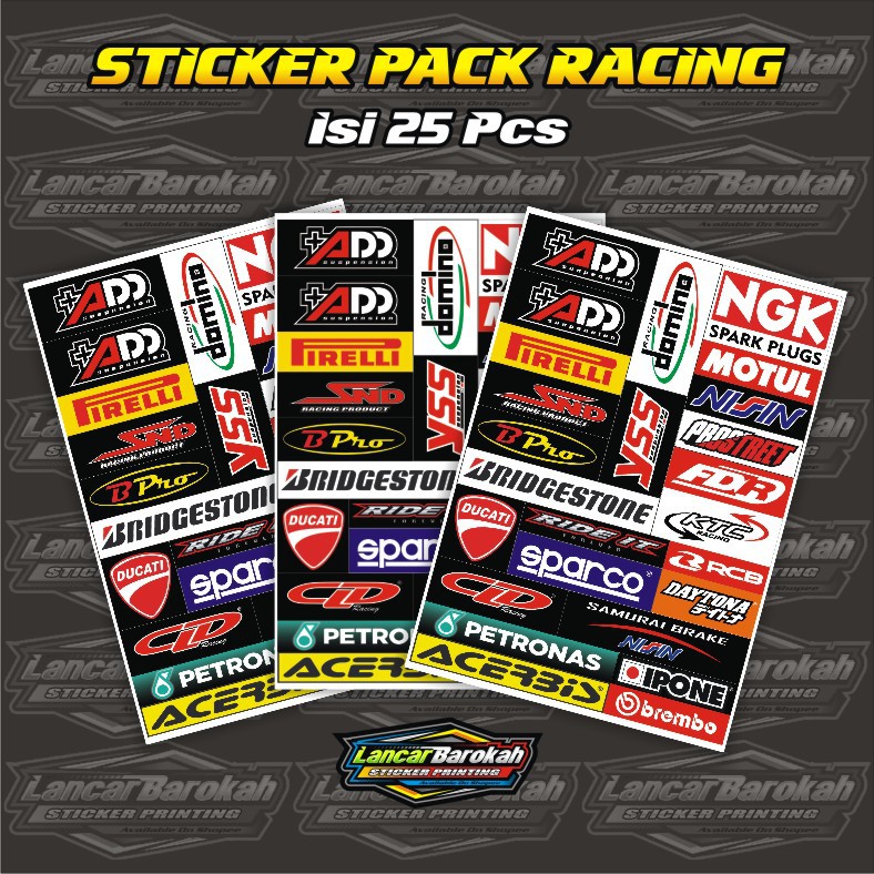 Jual STICKER SKOK ADD SPONSOR RACING ANTI AIR | Shopee Indonesia