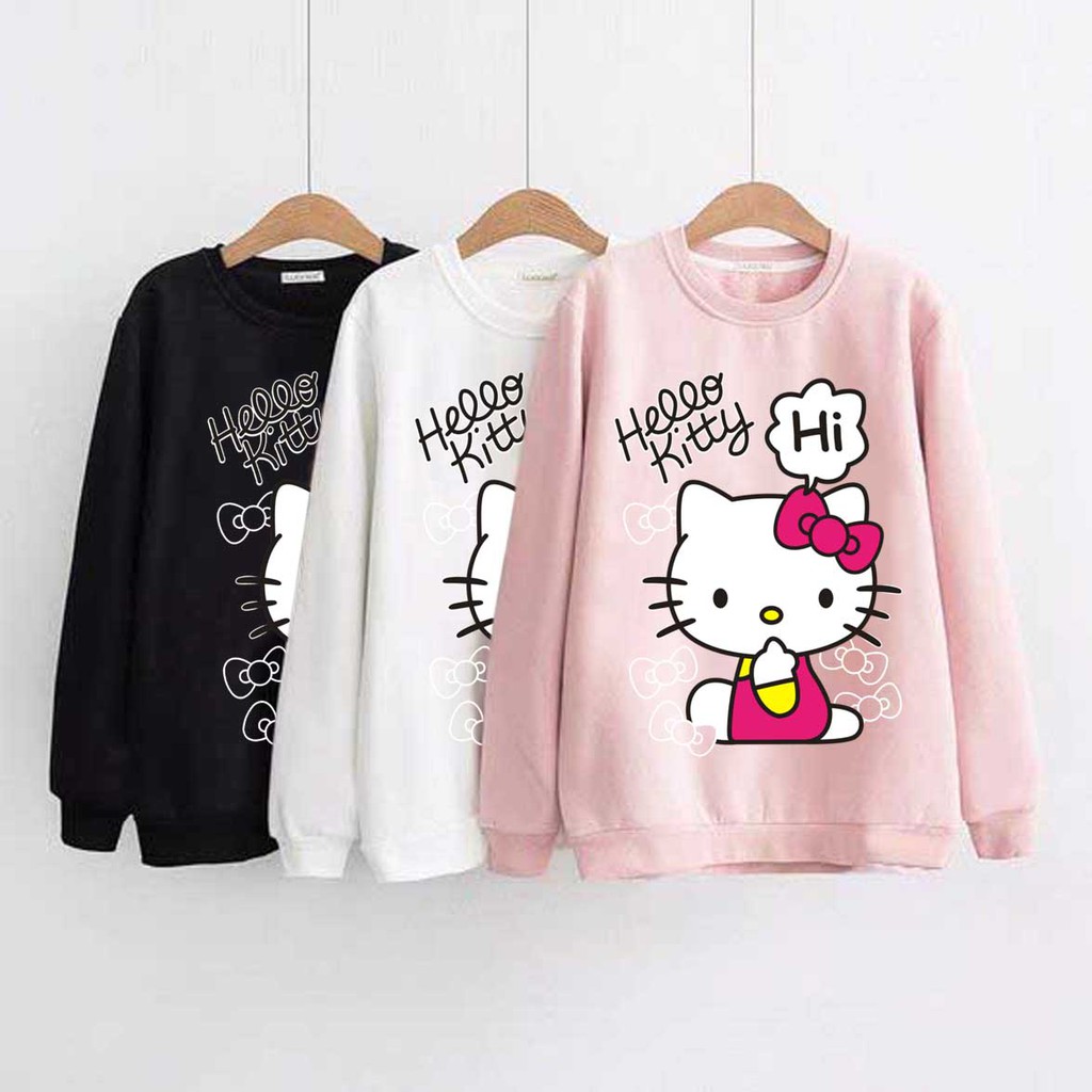 Jual Bess - Sweater Lengan Panjang Murah / Sweater KITTY H!! | Shopee ...