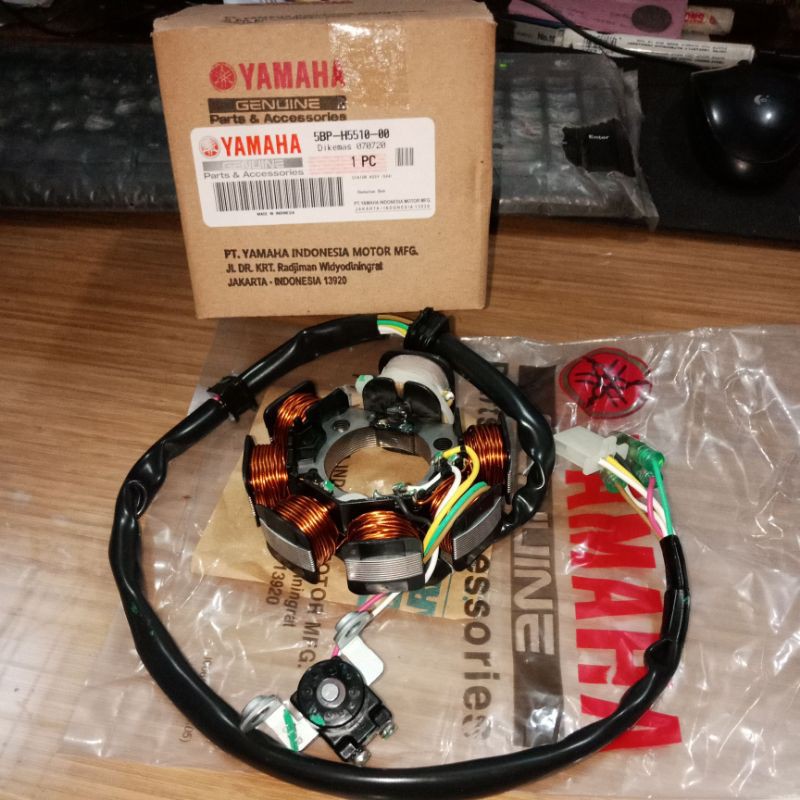 Jual SPULL SPUL STATOR 5BP SCORPIO ORIGINAL ORI ASLI YAMAHA YGP 5BP ...