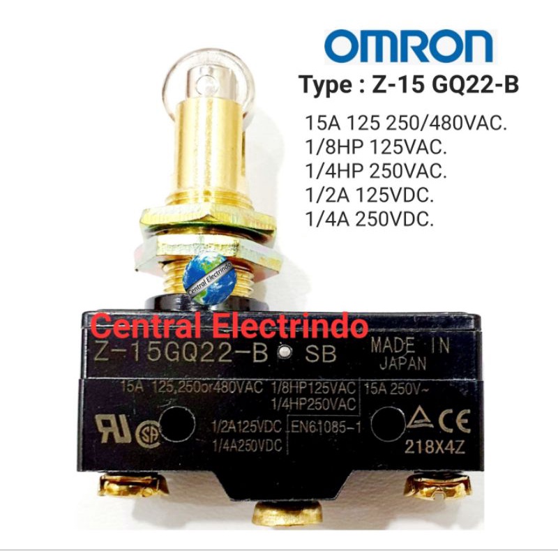 Jual Limit Switch / Micro Switch Omron Z-15GQ22-B | Shopee Indonesia