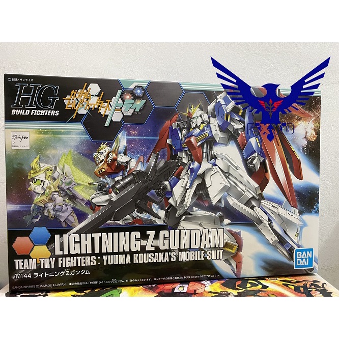 Jual Gundam Build Fighters Hg Lightning Z Yuuma Kousaka Original Bandai Shopee Indonesia