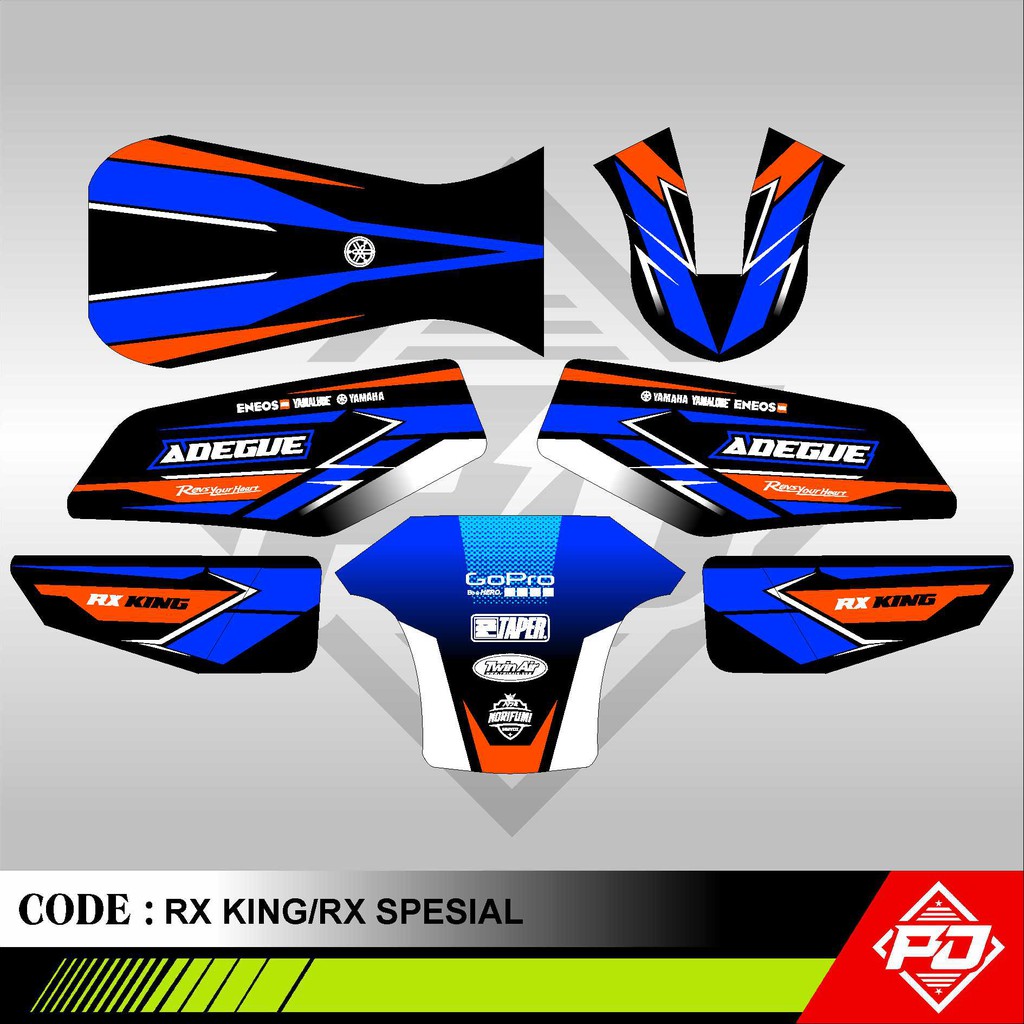Jual Decal Stiker Motor RX KING / RX SPESIAL Full Body Sticker Custom ...