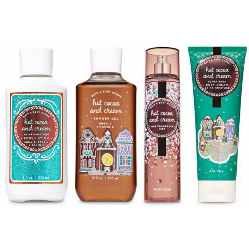 Jual BBW Bath and Body Works HOT COCOA & CREAM collection Shopee