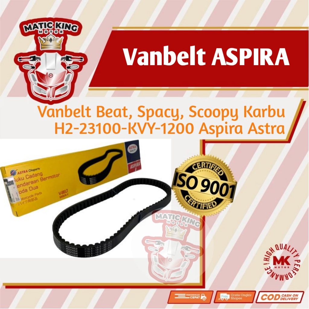 Jual Vanbelt V belt Fanbelt Honda Beat 110 Karbu Aspira Astra Otoparts