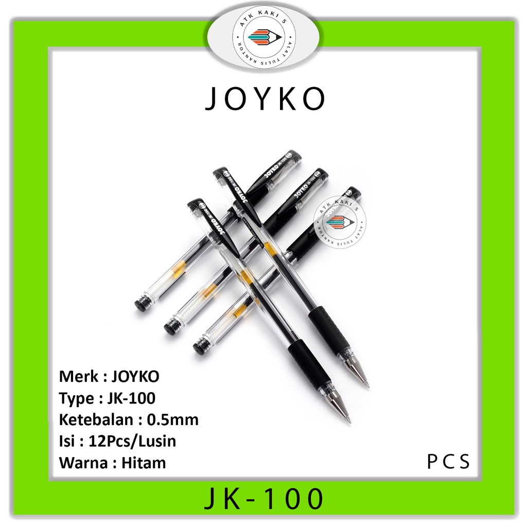 Jual JOYKO - Ballpoint Hitam JK-100 - PCS | Shopee Indonesia