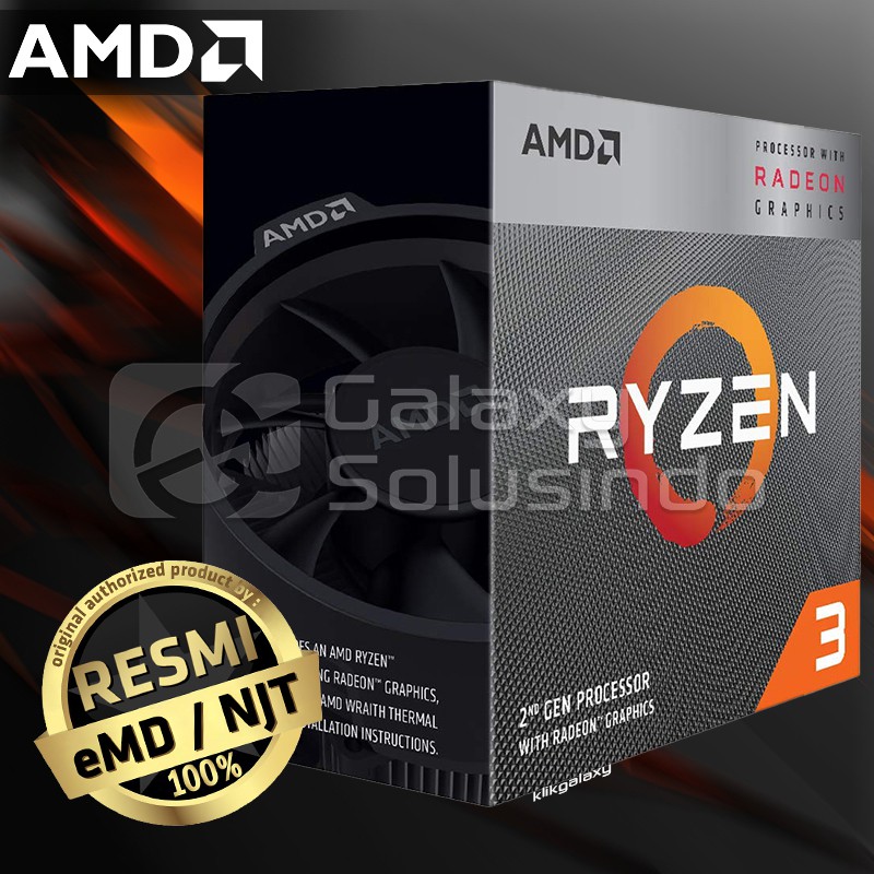 Jual AMD Ryzen 3 3200G 3,6Ghz - 4Ghz / 4 Core + 4 Thread - AM4 | Shopee ...