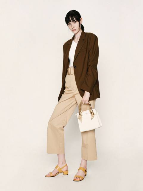 Satin scarf top handle bag clearance