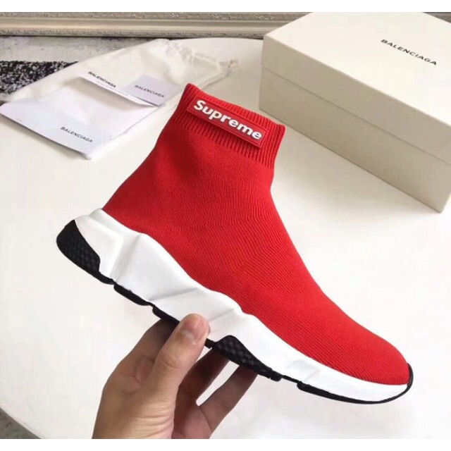 Balenciaga speed cheap trainer x supreme