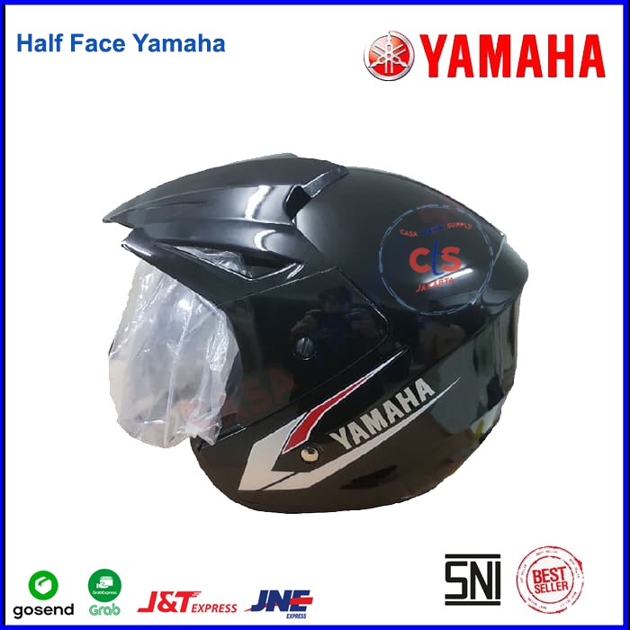 Helm yamaha cheap half face