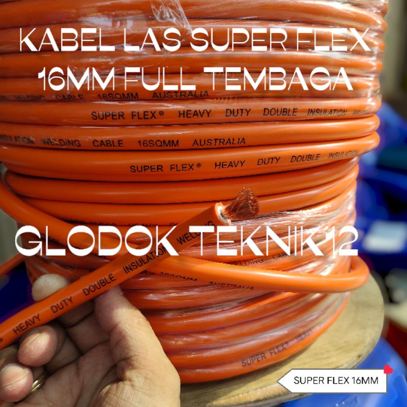 Jual Kabel Las Superflex Australia Mm Full Tembaga Superflex Mm Shopee Indonesia