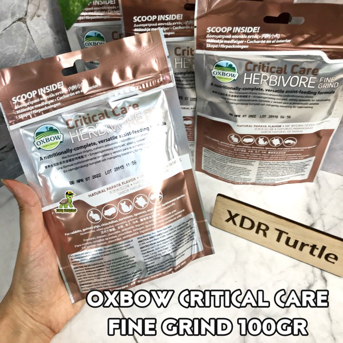 Jual ReptilVitaminObat Oxbow Fine Grind Critical Care 100Gr Force