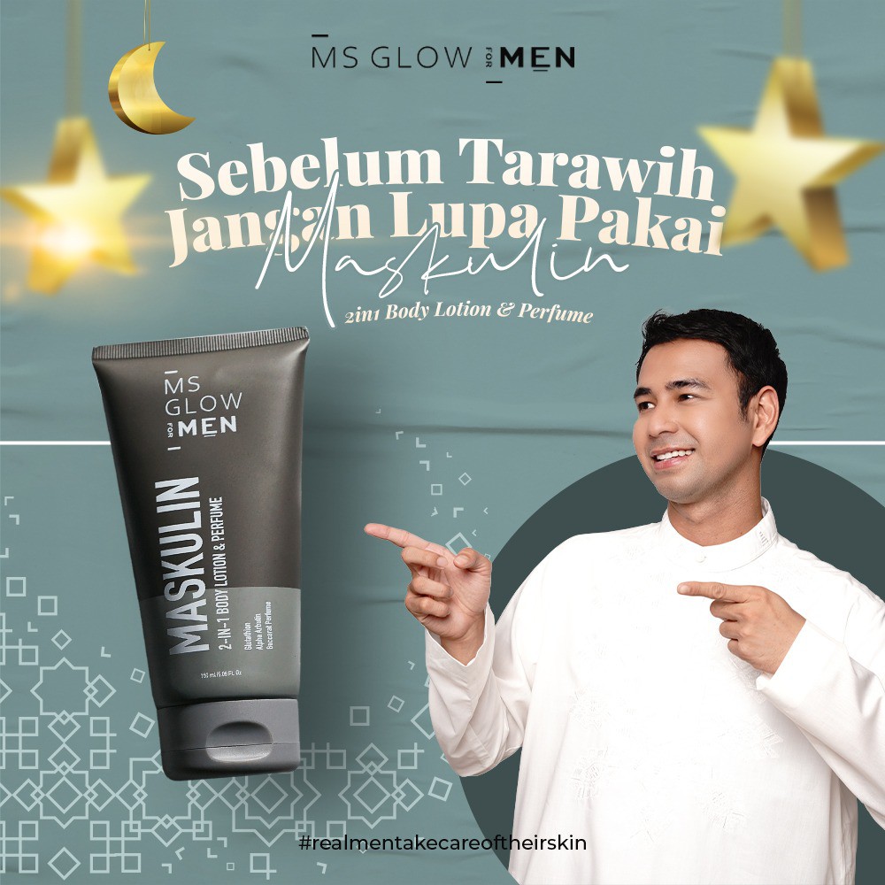 Jual Maskulin Body lotion& Parfum Ms glow men, MS GLOW ORIGINAL (HARGA ...