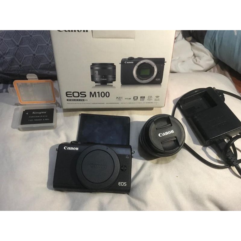 Jual CANON EOS M100 KIT 154MM FULL SET LIKE NEW. MULUS Shopee Indonesia