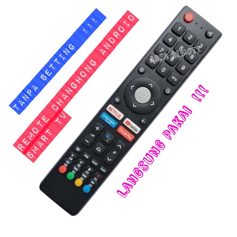 Jual Remote Changhong Android Smart TV Changhong Remote chiq android ...