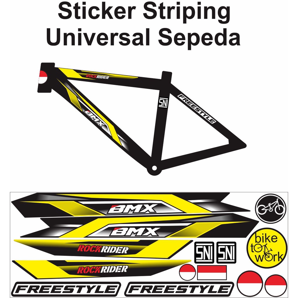 Jual STRIPING STICKER UNIVERSAL BIKE VARIASI STRIPING SEPEDA GUNUNG