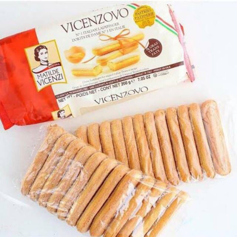 Jual Biskuit Tiramisu / Biscuit / Lady Finger Vicenzovo 200 gr Shopee