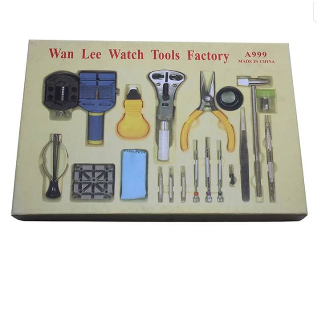 Jual Alat servis reparasi toolkit jam tangan profesional weelee watch