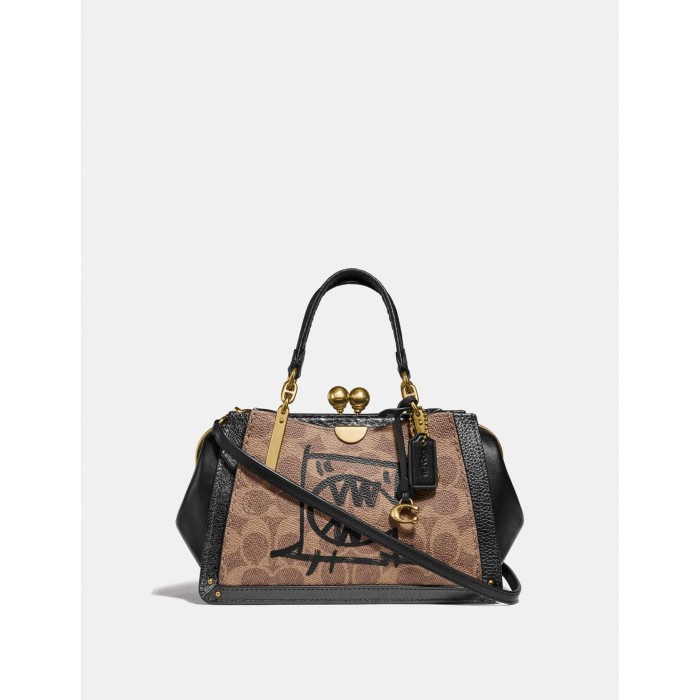 Jual Coach Kisslock Dreamer 21 In Signature Canvas With Rexy | Shopee ...