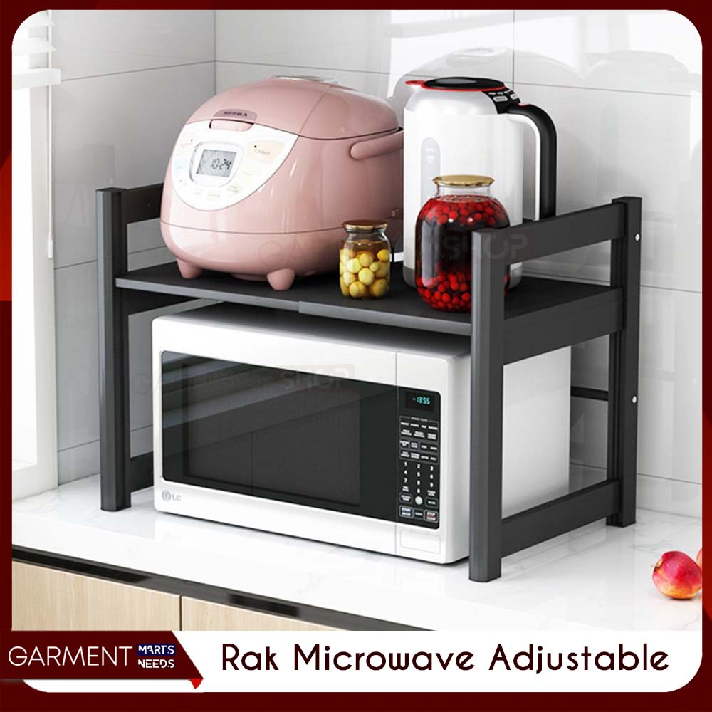 Jual Rak Microwave Oven Tempat Penyimpanan Alat Dapur Stainless Steel ...