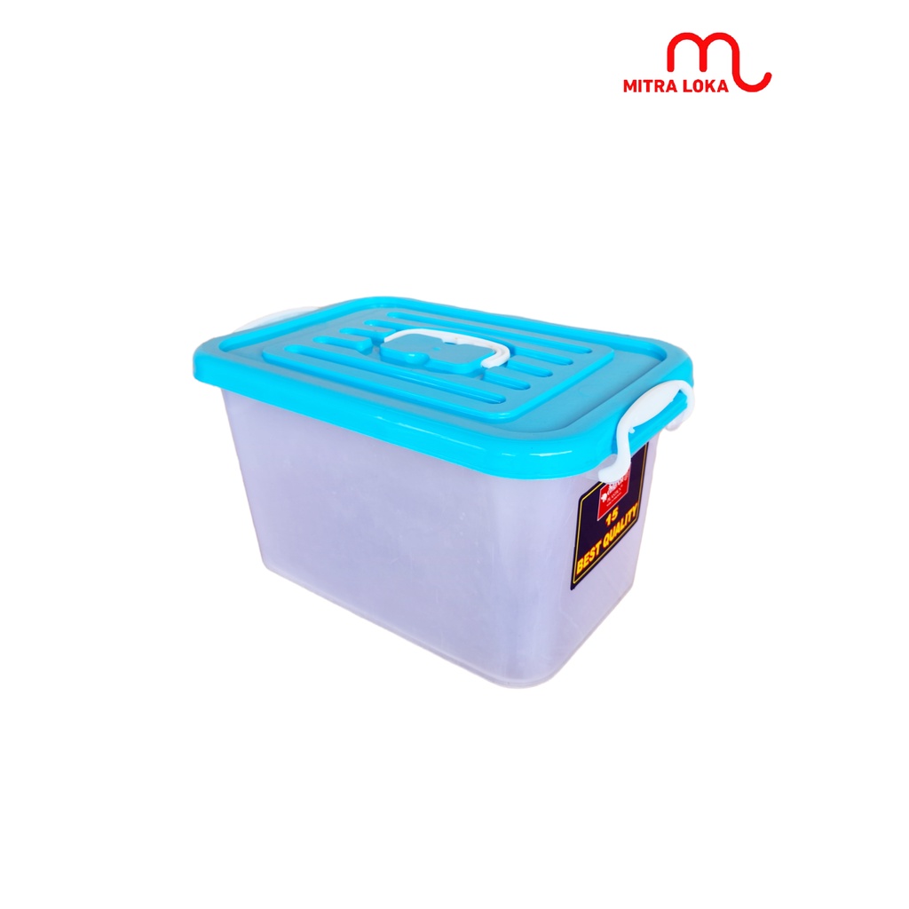 Jual Mitra Loka Box Penyimpanan Kontainer Plastik 15 Liter Container ...