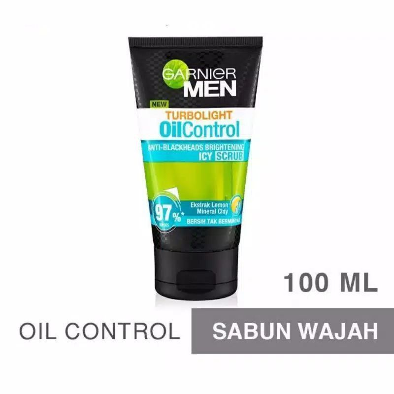 Jual Garnier Men Turbo Light Oil Control Icy Scrub Ml Shopee Indonesia