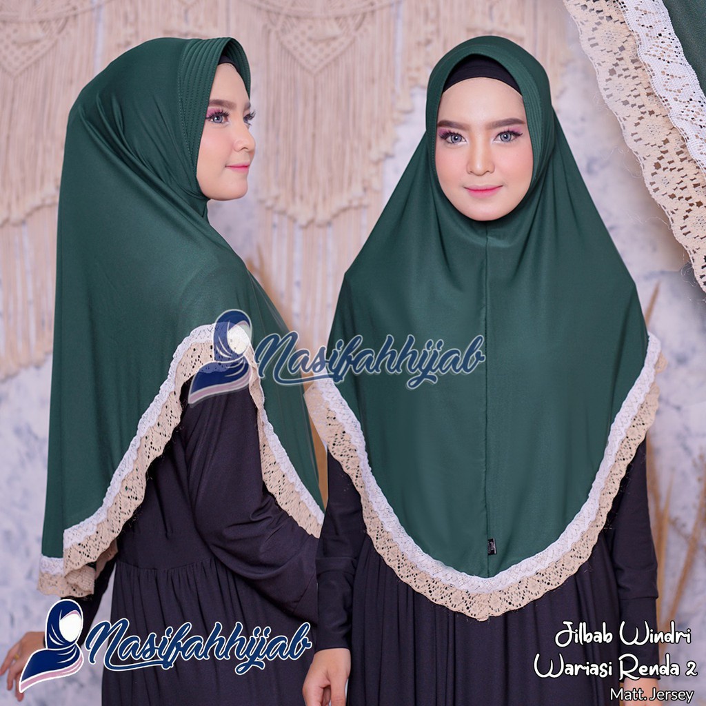 Jual Nasifah Hijab2 - Jilbab WINDRI / Jilbab Renda / Hijab Renda Instan ...