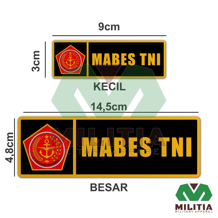 Jual Stiker Mabes Tni Hitam Hankam Shopee Indonesia