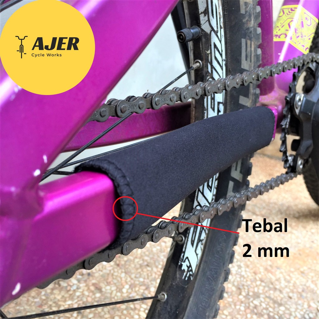 Jual Pelindung rantai sepeda chain stay frame cover protector TEBAL ...