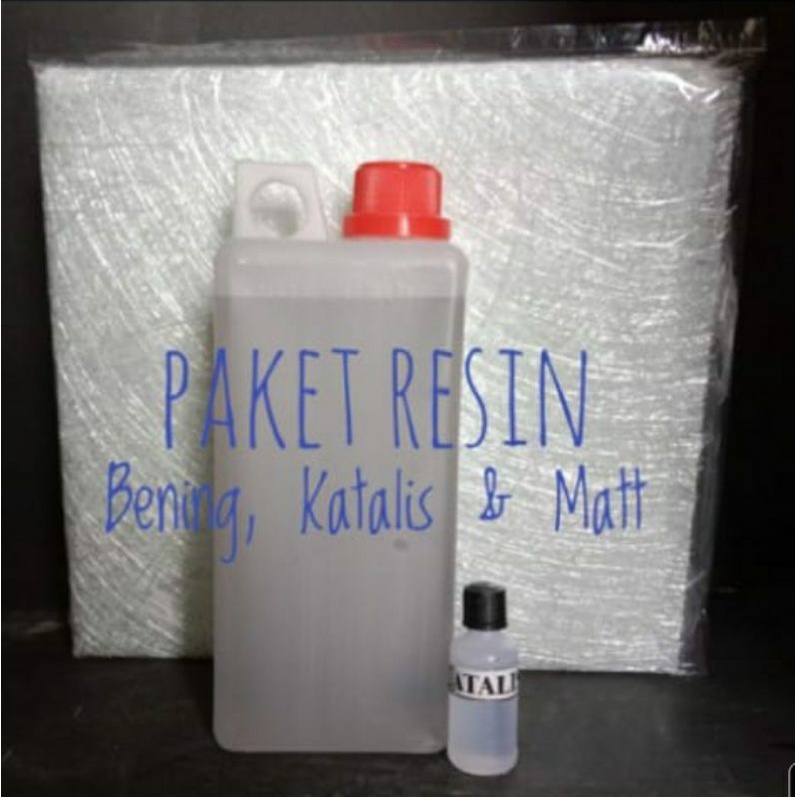 Jual Paket Resin Bening 1 Kg Katalis Dan Matt Paket Fiberglass Shopee Indonesia 5379