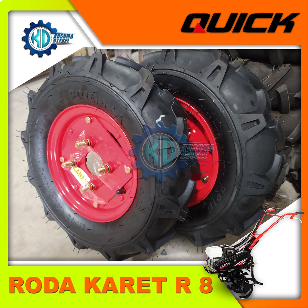 Jual Roda karet Ring 8 untuk traktor cakar baja, capung dll - Rubber ...