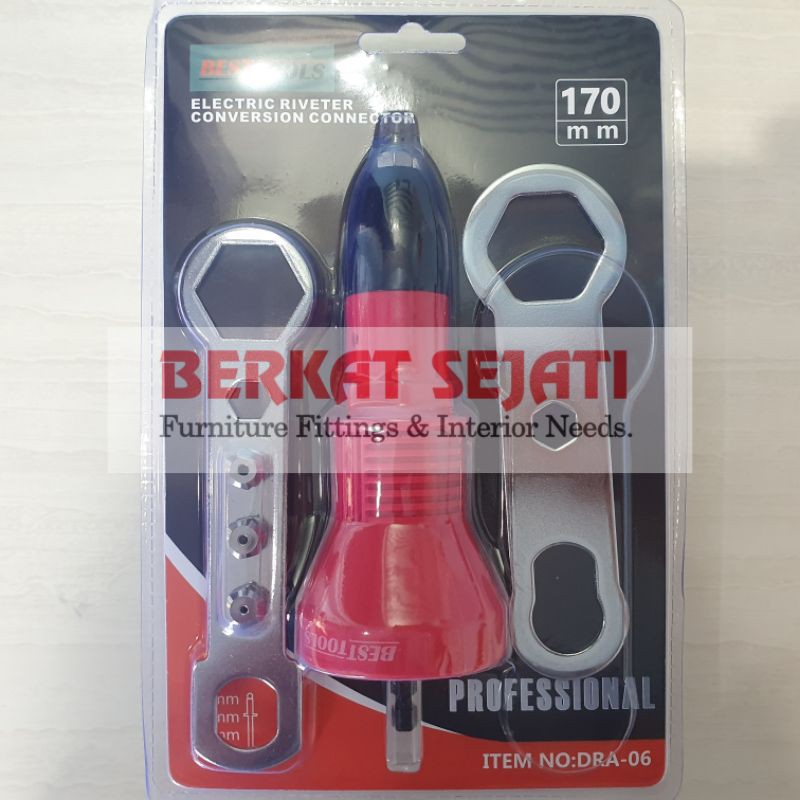 Jual Tang Paku RIVET GUN ADAPTER Adaptor Tang Rivet Elektric Bor ...