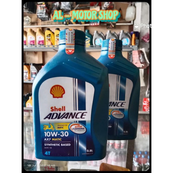 Jual OLI SHELL ADVANCED AX7 MATIC 800ml Universal Honda, Yamaha, Suzuki ...