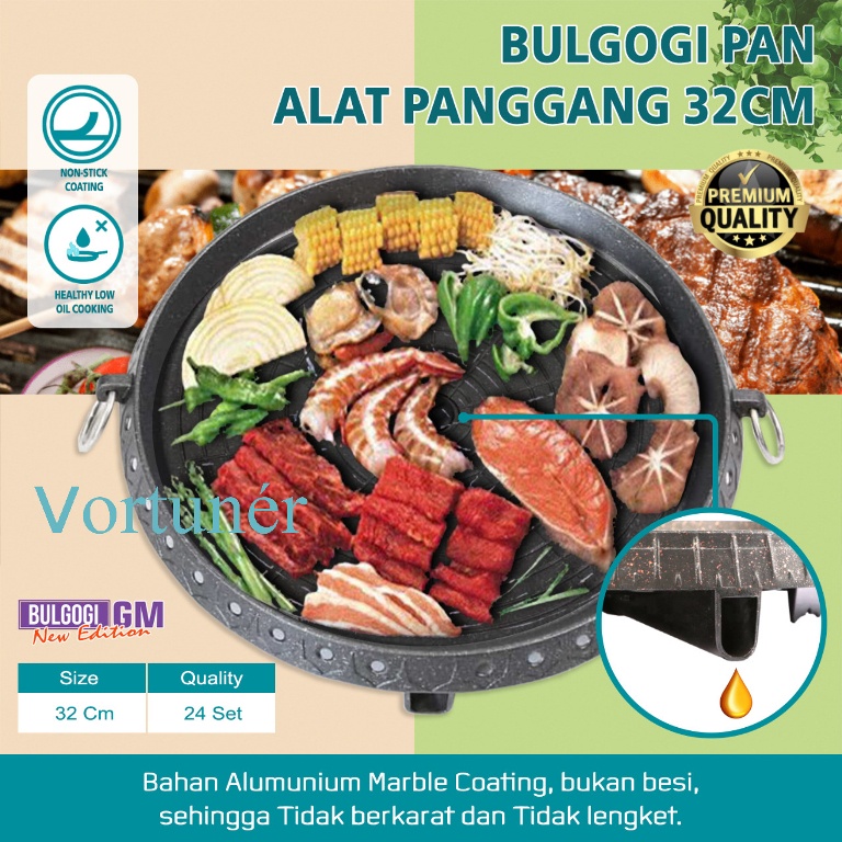 Jual Alat Panggang Yakiniku Grill Pan Panggangan Non Stick Pemanggang