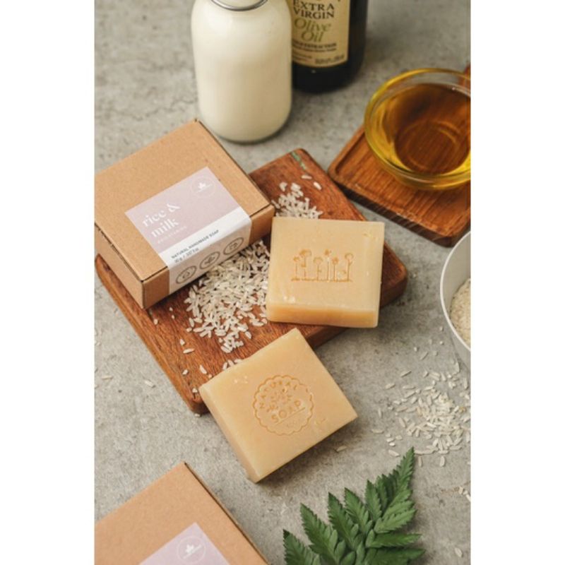 Jual (Surabaya) Rice & Milk Soap by TheSoapStory | Shopee Indonesia