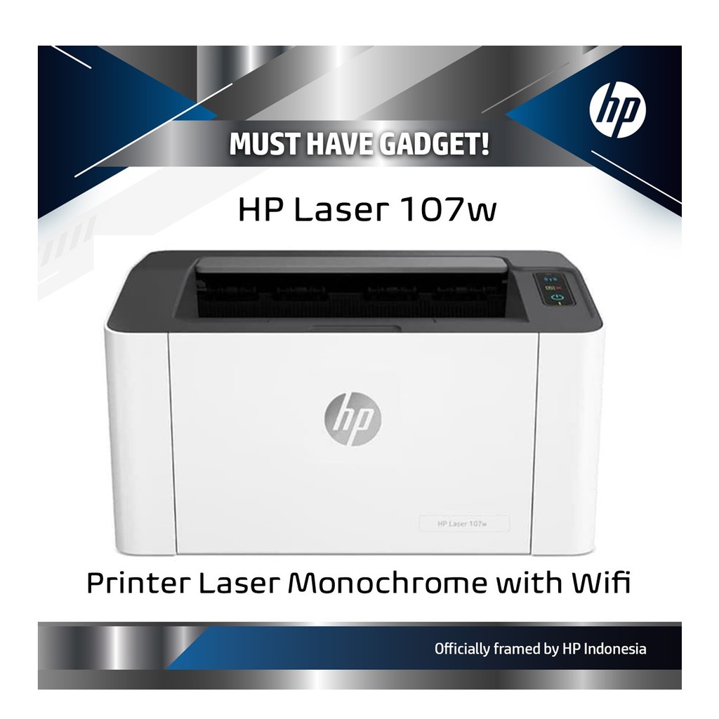 Jual Printer HP Laser 107w 107 w Wireless - Wifi Garansi Resmi | Shopee ...